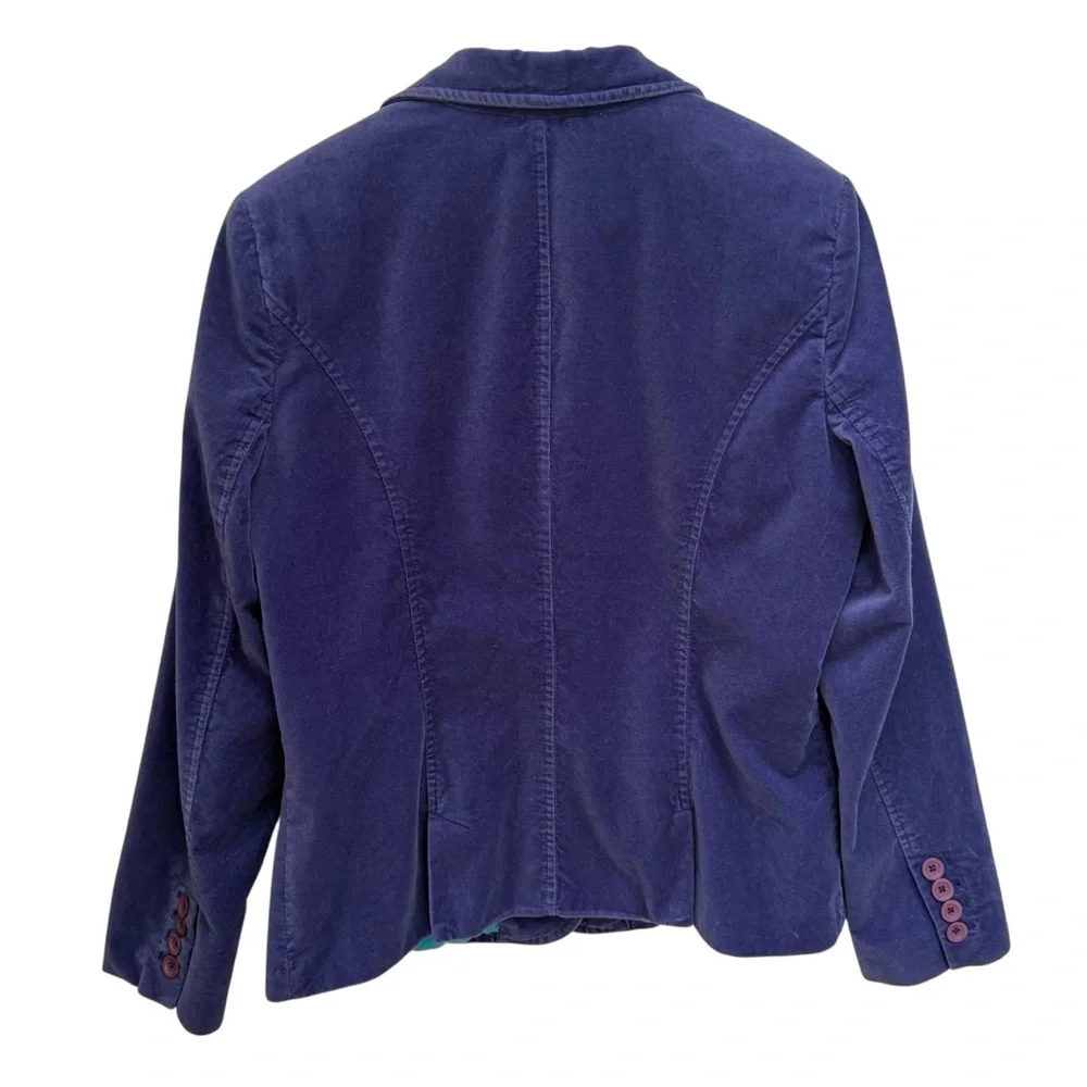Liz Claiborne Purple Velvet Blazer Women’s Size 14 - Picture 3 of 11
